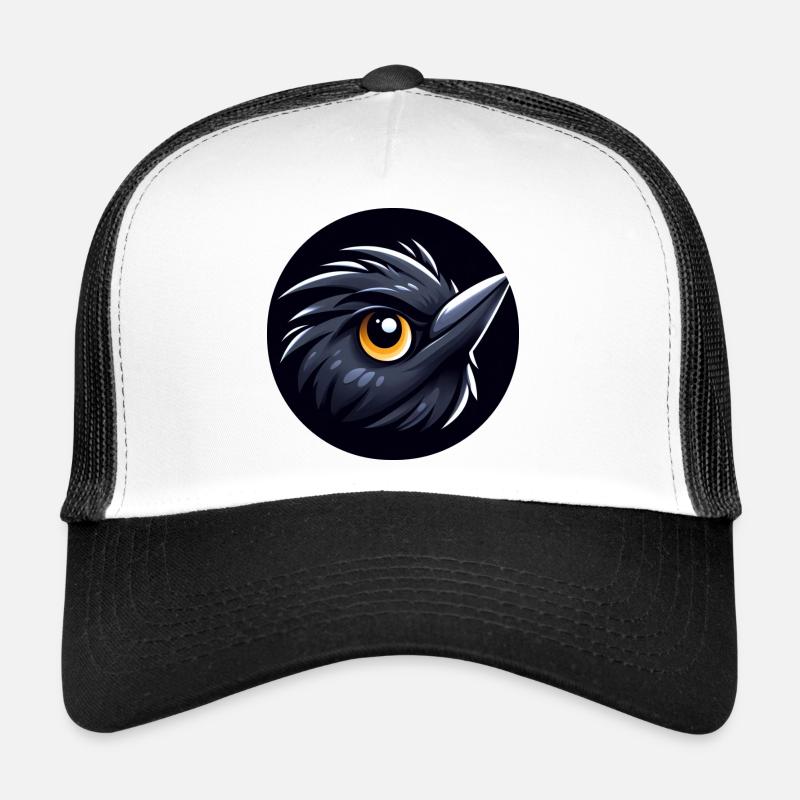 Oiseau merle comique Casquette trucker 