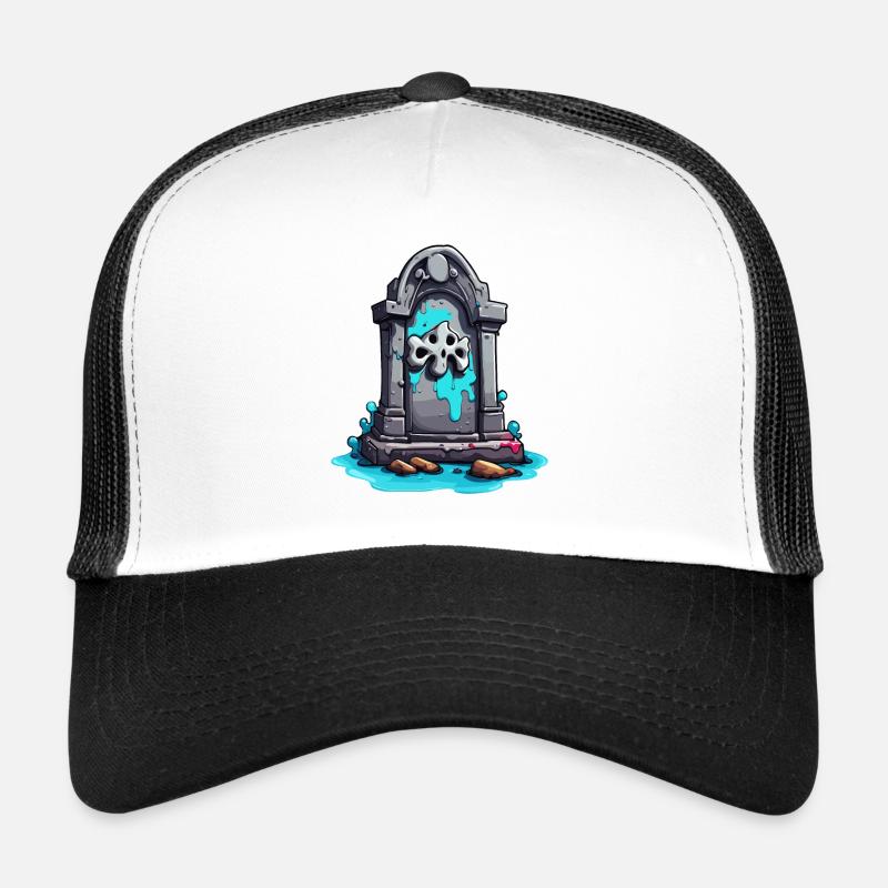 Pierre tombale / Souvenir / Tranquillité / Inoubliable / Mort Casquette trucker 