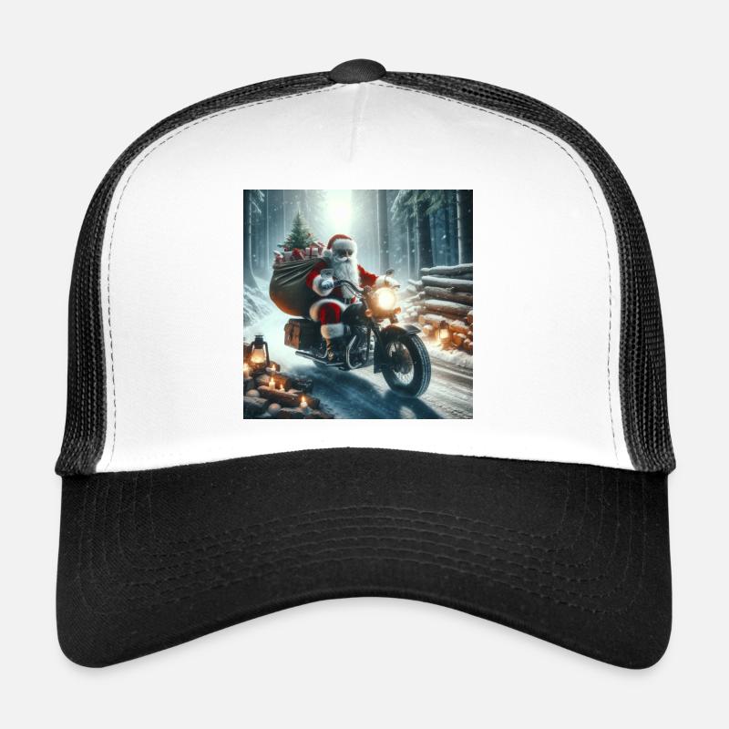 Weihnachts Design 8 - Trucker Cap - Weiß/Schwarz