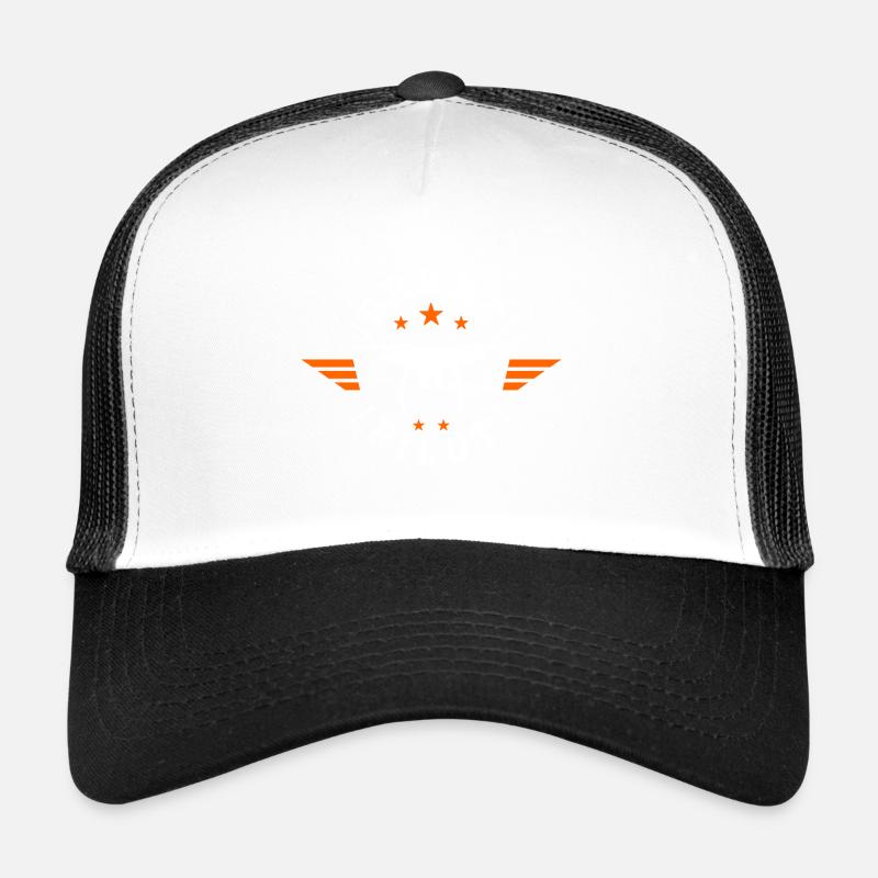Drohnen-Stapel - Trucker Cap - Weiß/Schwarz