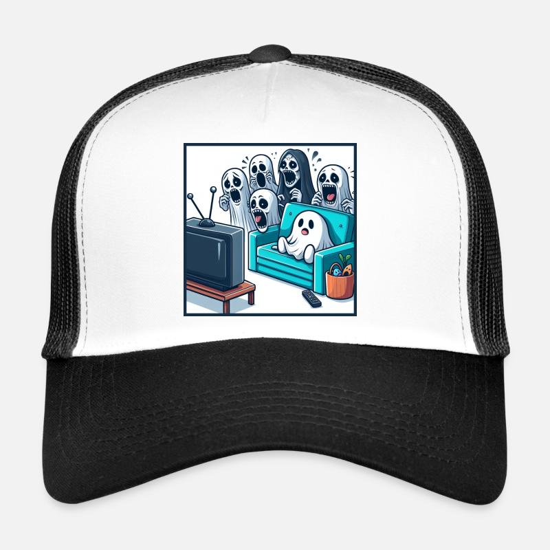 Ghost Scare Me Funny - Trucker Cap - white/black