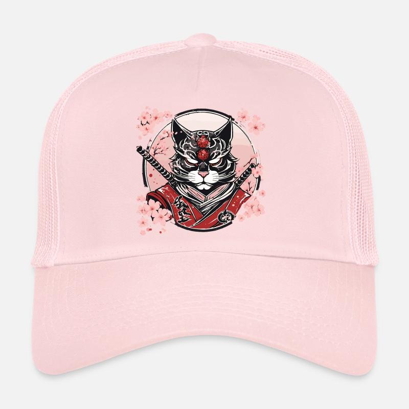 Demonic Kawaii Neko Samurai : cat samurai Trucker Cap