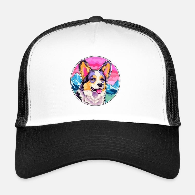 Strickjacke Welsh Corgi Hunderasse Karikatur Kawaii Wate Trucker Cap