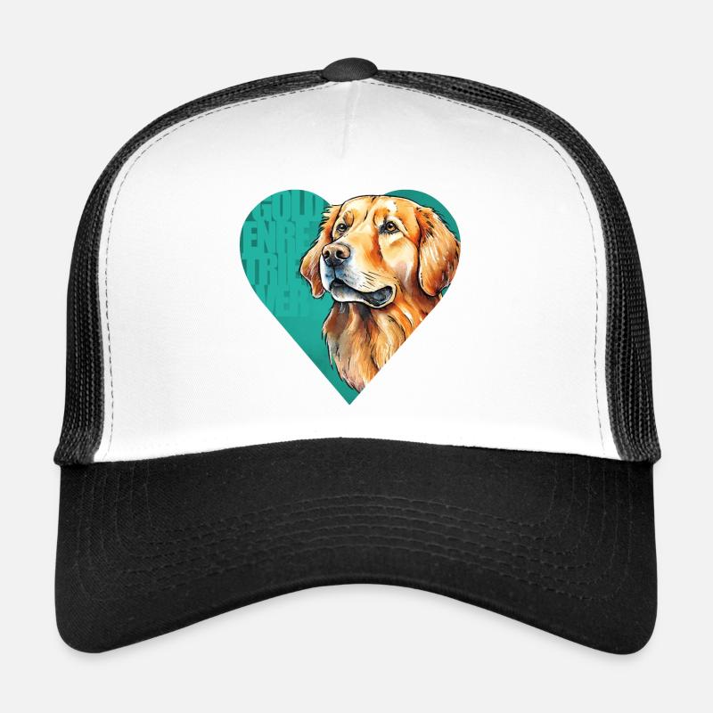 Golden Retriever Portrait Trucker Cap