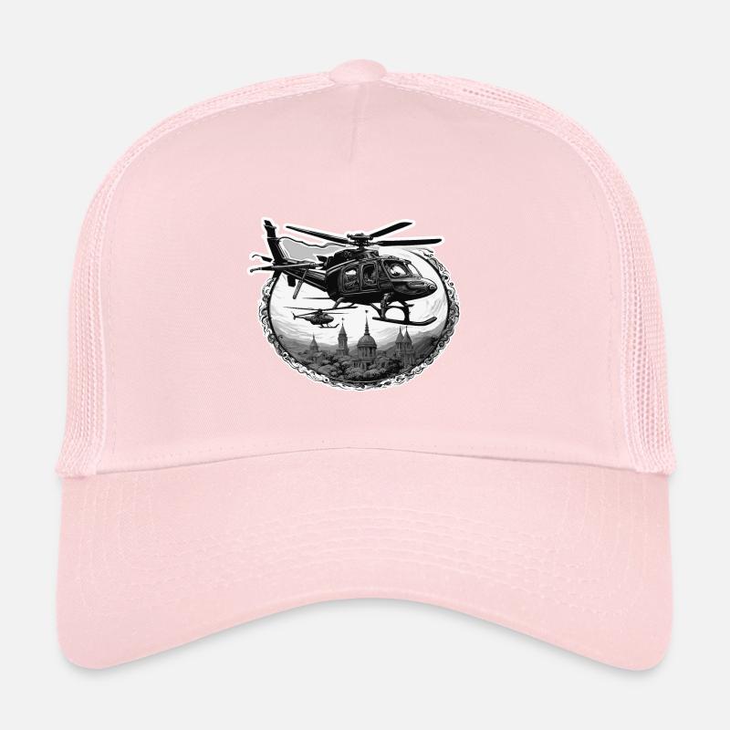 Hélicoptère / Hélicoptère / Vol / Aviation Casquette trucker 