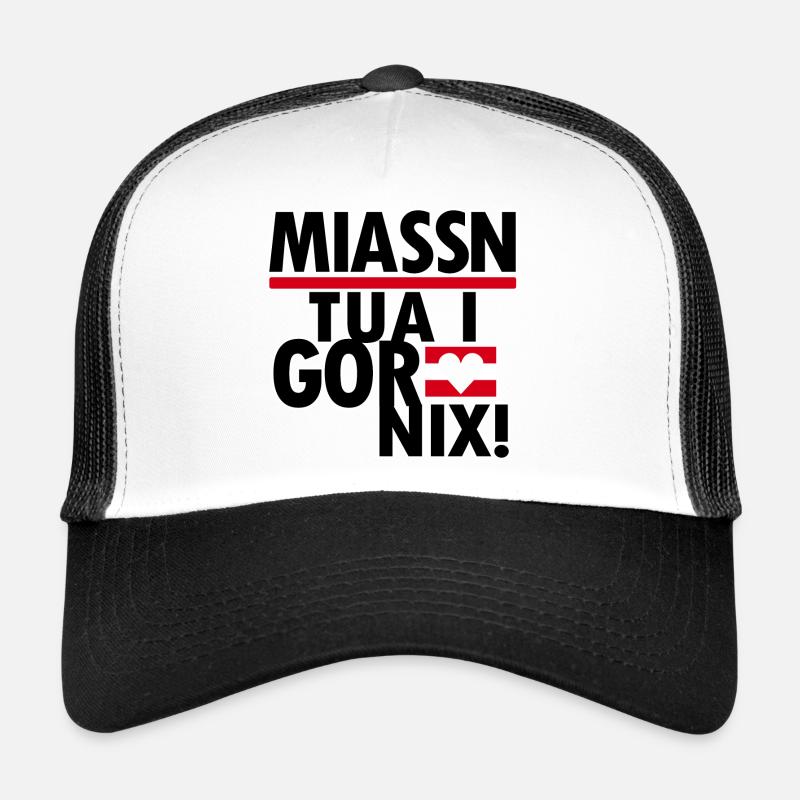 Austrian dialect Styrian - Trucker Cap - white/black