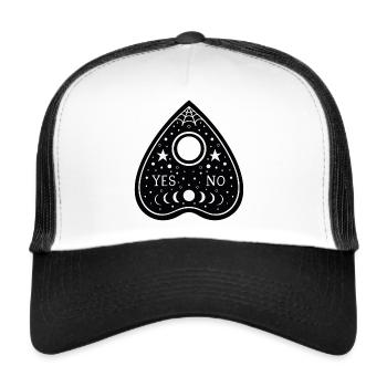 Oui ou pas de magie - Casquette trucker  - blanc/noir - Devant