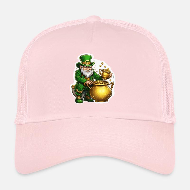 Leprechaun / Leprechaun / Vert / Gingembre / Irlande Casquette trucker 