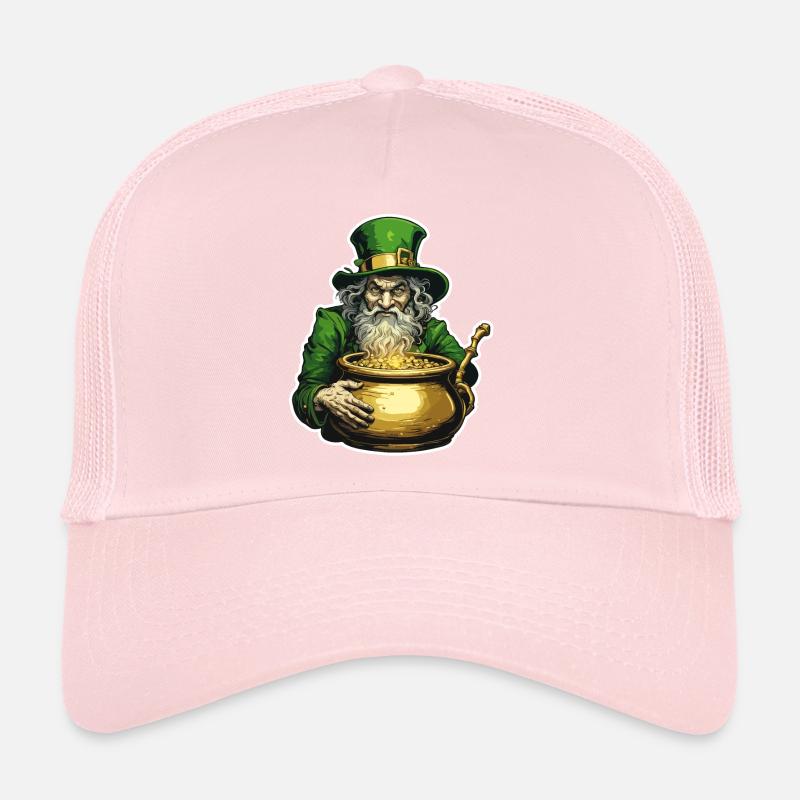 Leprechaun / Leprechaun / Vert / Gingembre / Irlande Casquette trucker 