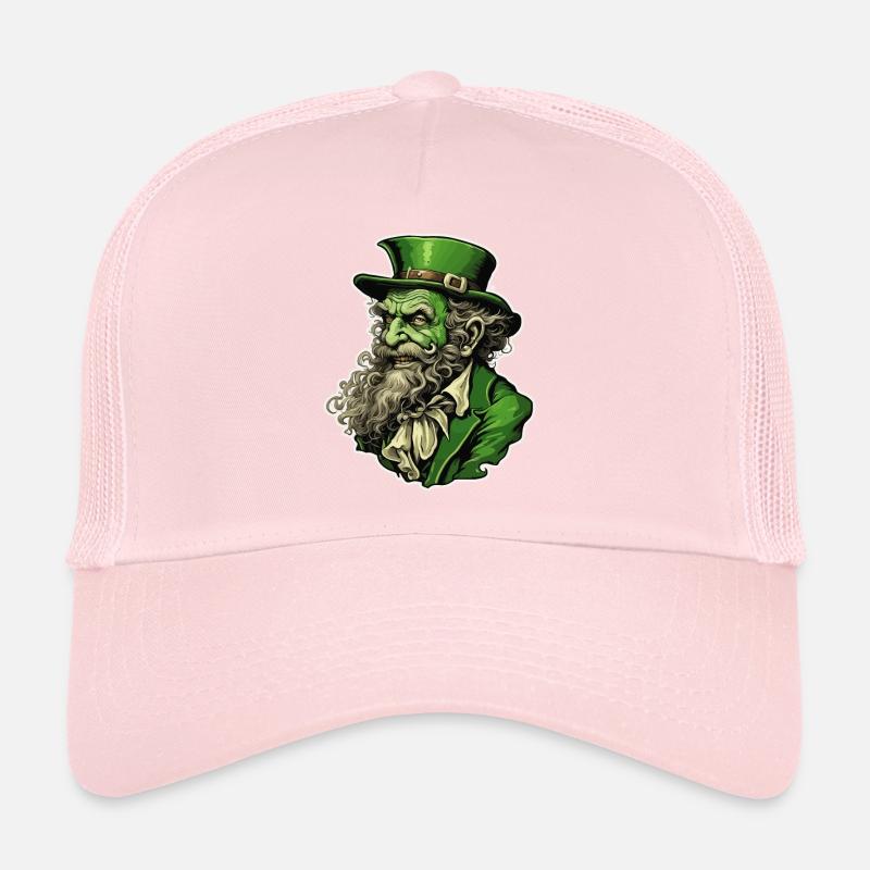 Leprechaun / Leprechaun / Vert / Gingembre / Irlande Casquette trucker 