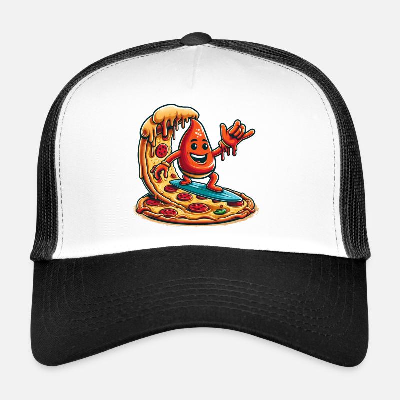 Sauce à Pizza Surfer Drôle Casquette trucker 