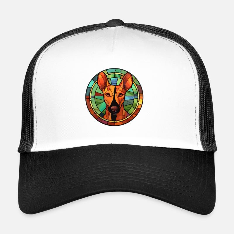 Podenco Ibicenco Hunderasse Buntes Glas Bunt Trucker Cap