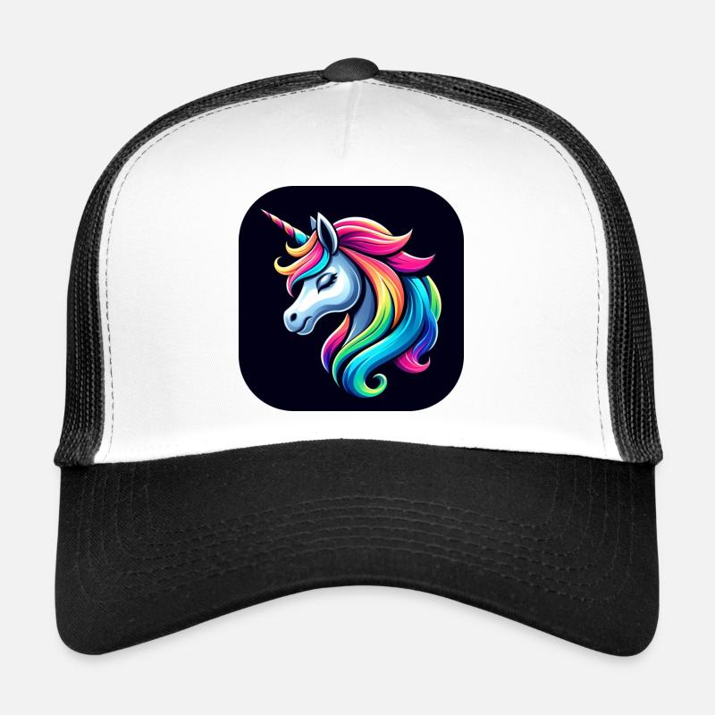 Einhorn Bunt Mähne Horn Trucker Cap