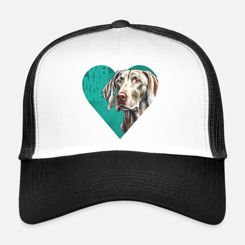 Portrait de braque de Weimar Casquette trucker 
