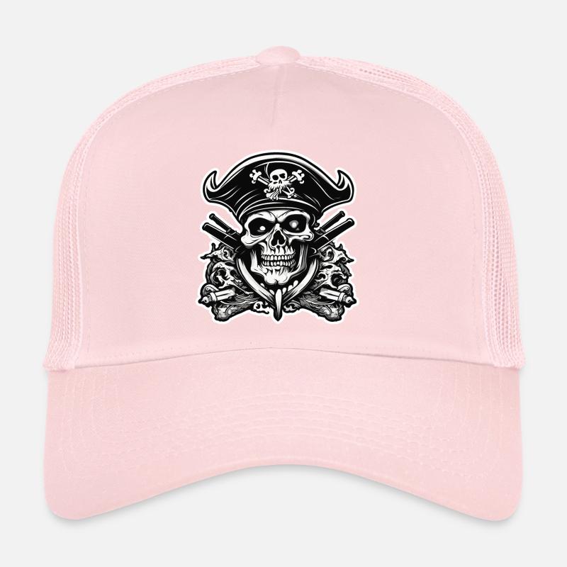 Pirate / Ahoy / Anchor / Captain / Skull / Rum Trucker Cap