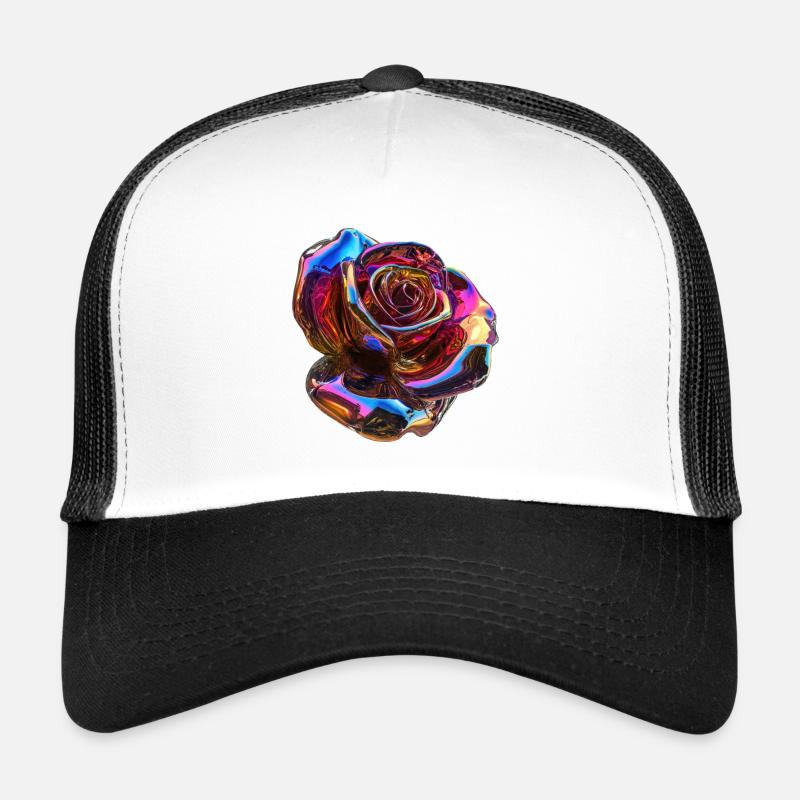Irisierende Regenbogenrose Trucker Cap