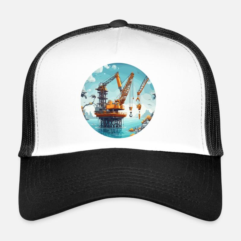Crane / construction site / winch / crane system Trucker Cap