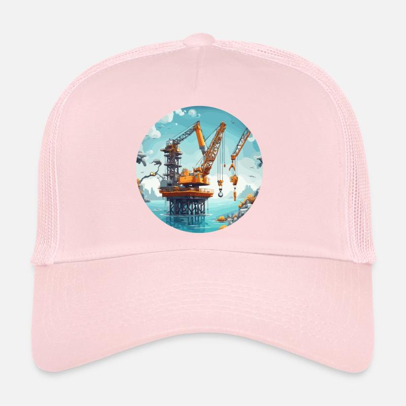 Crane / construction site / winch / crane system Trucker Cap