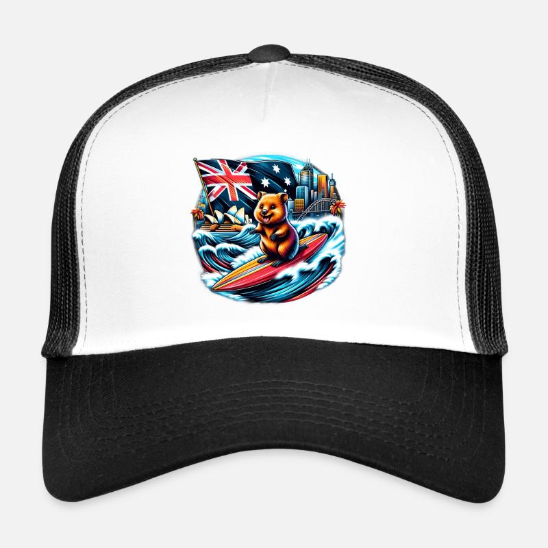 Quokka Australian Surfing Design Trucker Cap