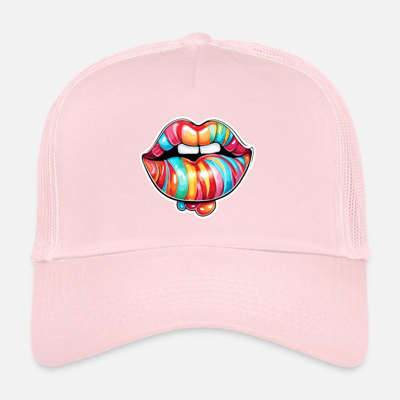 Bouche / Lèvres / Dents / Langue / Sourire / Baiser Casquette trucker 