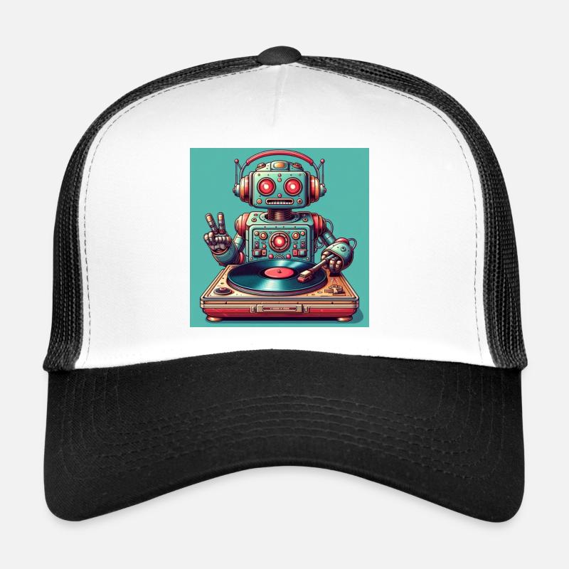 Platine vinyle robotisée Casquette trucker 