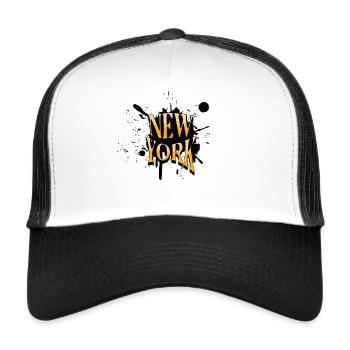 New York Vibe - Trucker Cap - white/black - Front