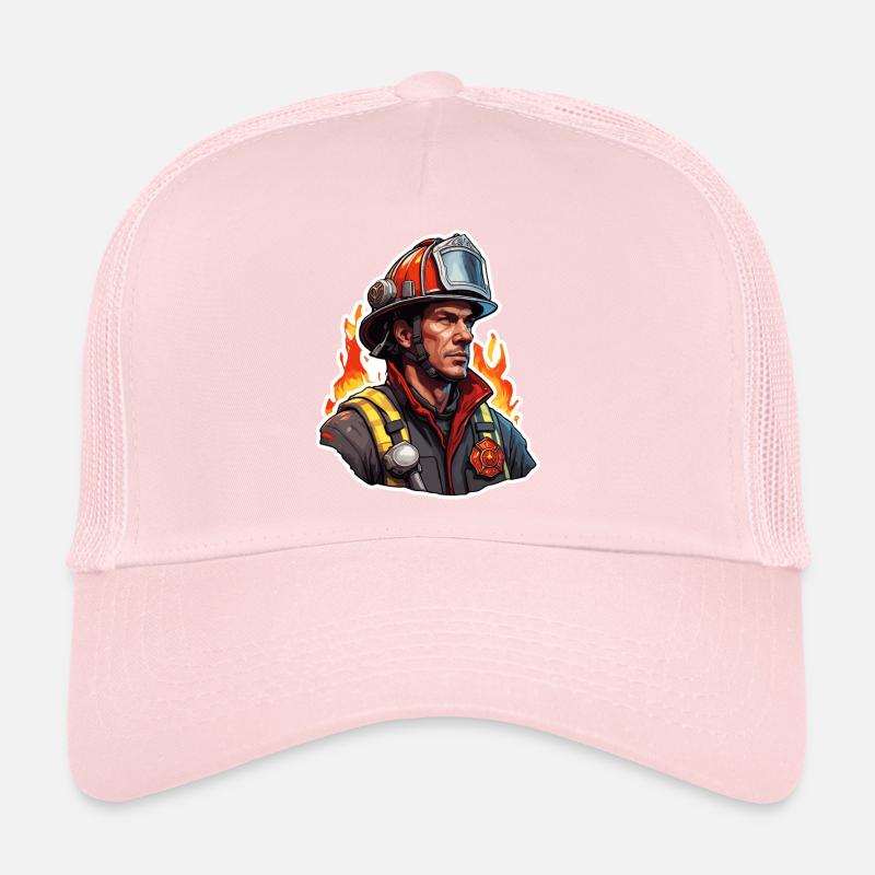 Firefighter / Fire / Fire / Extinguish / Hero Trucker Cap