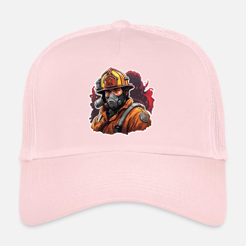 Firefighter / Fire / Fire / Extinguish / Hero Trucker Cap