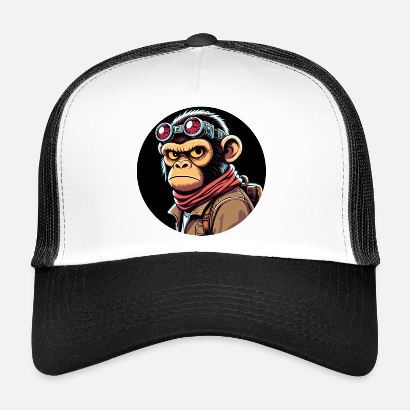 Singe à lunettes Evil Eye Casquette trucker 