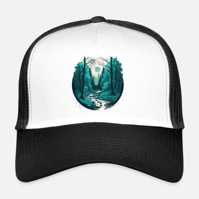 Murmures des bois : embrasser la sérénité dans la nature Casquette trucker 