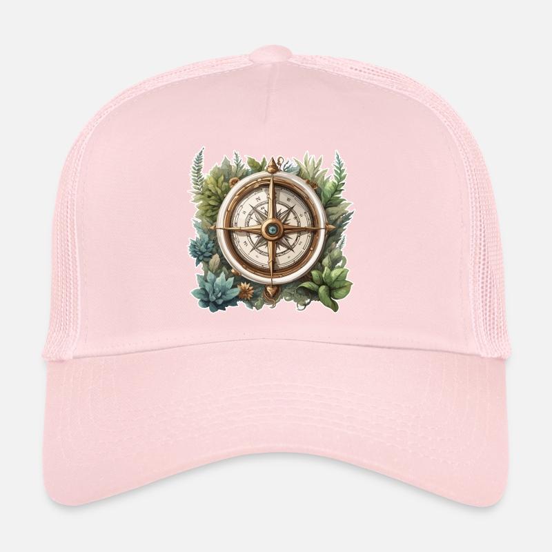 Compass / Cardinal Direction / Travel / Survival Trucker Cap