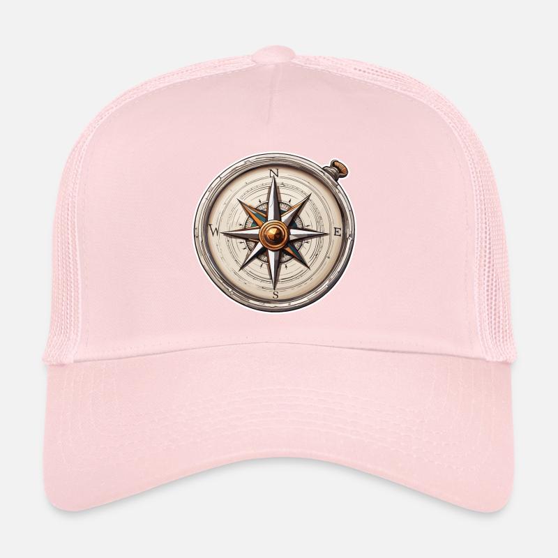 Compass / Cardinal Direction / Travel / Survival Trucker Cap