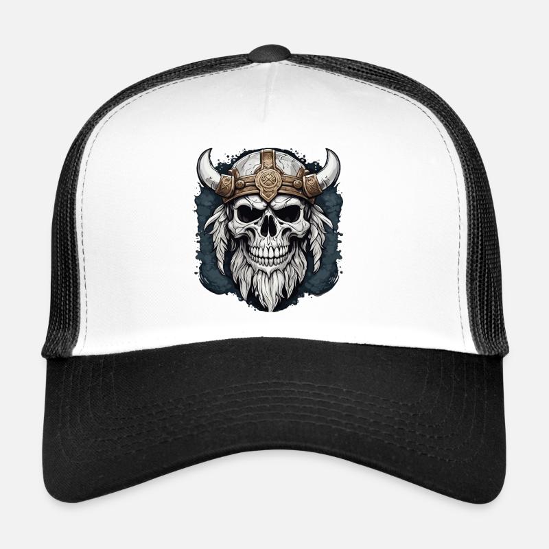 Viking / Thor / Odin / Nordic / Celtic - Trucker Cap - white/black