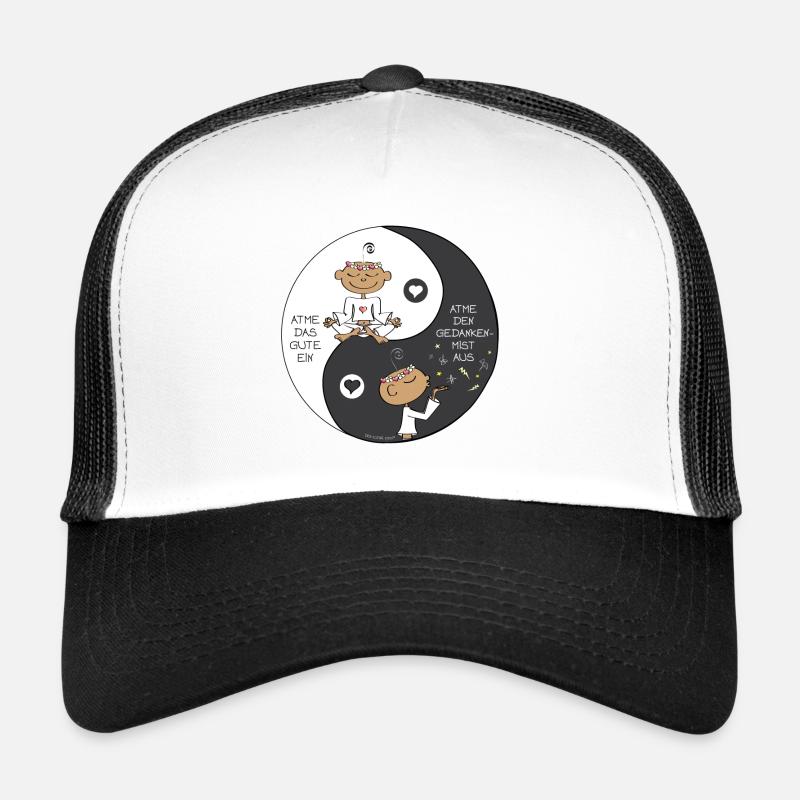 Yin Yang - Trucker Cap - Weiß/Schwarz