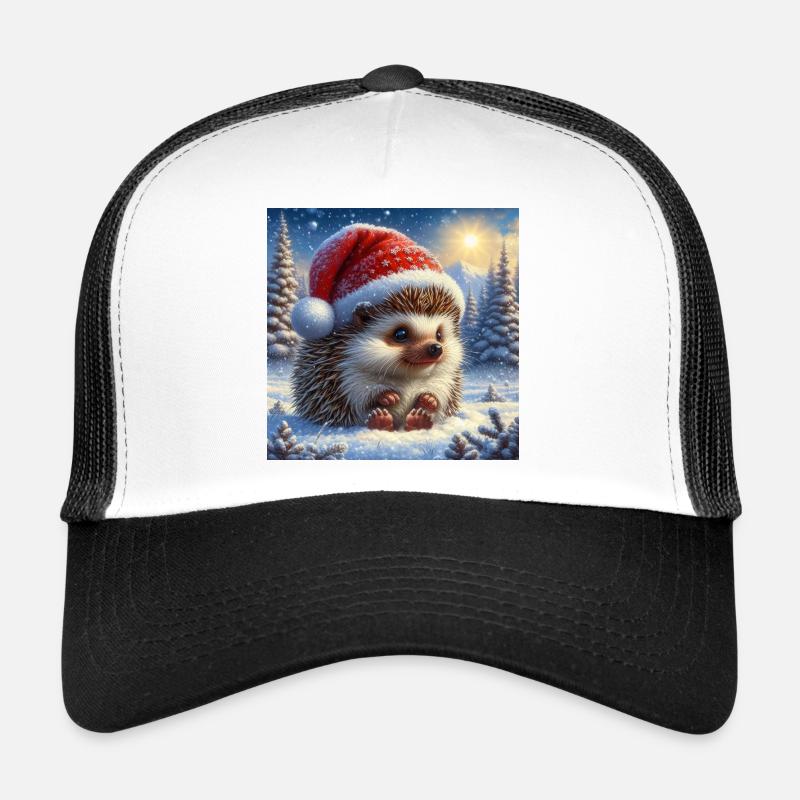 Hérisson de Noël Casquette trucker 