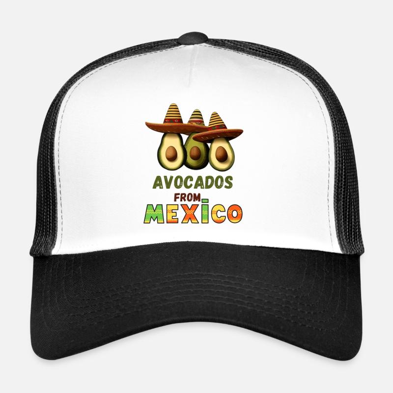 Avocado mit Mexiko Trucker Cap