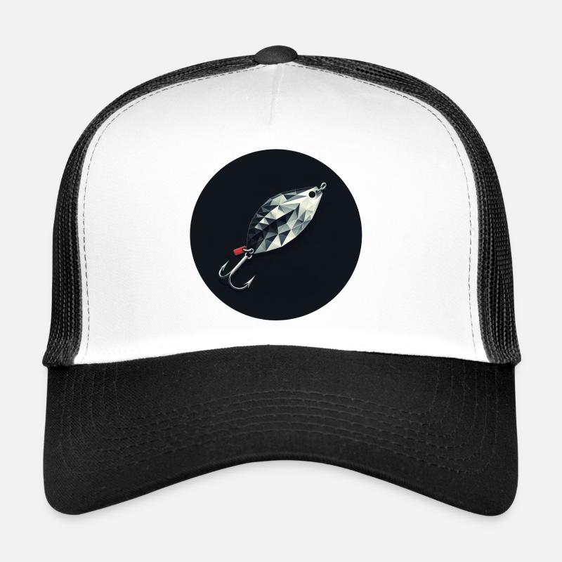 Blinker Köder Diamond Lure Emblem - Trucker Cap - Weiß/Schwarz