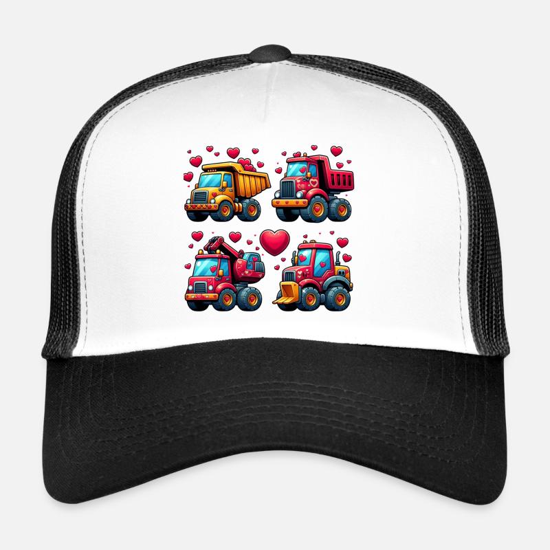 Tiny Builders' Affection - Construction T-Shirt Trucker Cap