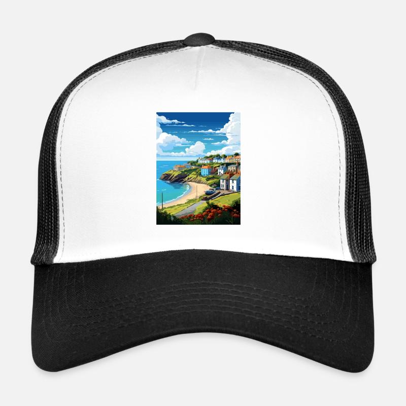 La péninsule de Roseland Cornwall affiche de voyage Casquette trucker 