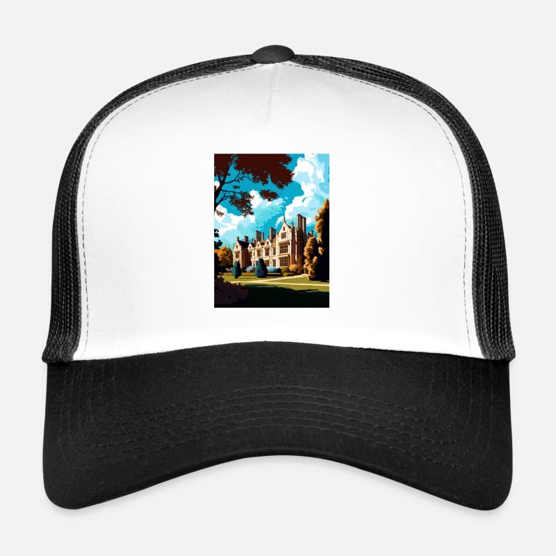 Abbaye d’Anglesey décoration Vintage voyage affiche Casquette trucker 