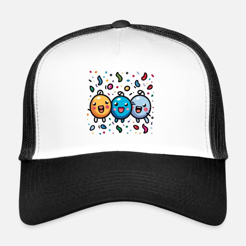 Joie de carnaval avec des confettis Casquette trucker 