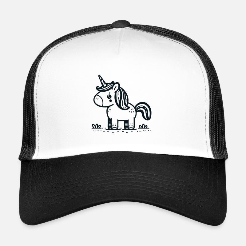 Delicate unicorn sketch style Trucker Cap
