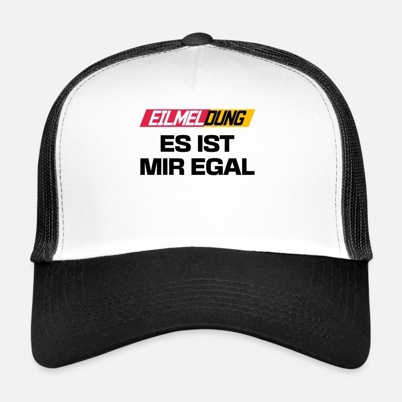 Je me fiche de l’affirmation indifférente Casquette trucker 