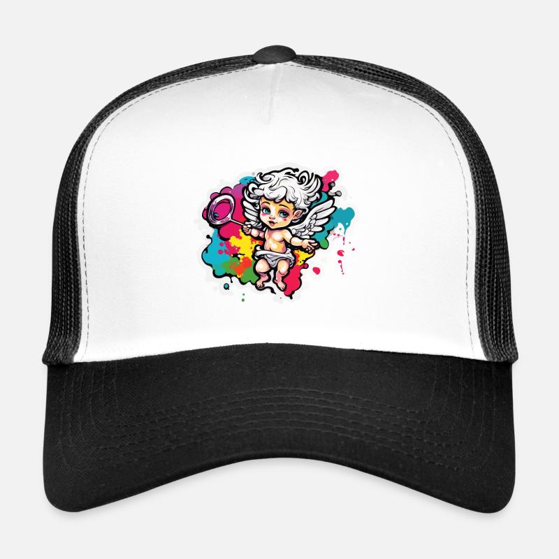 Cupidon / Amour / Flèche / Coeur / Saint Valentin Casquette trucker 