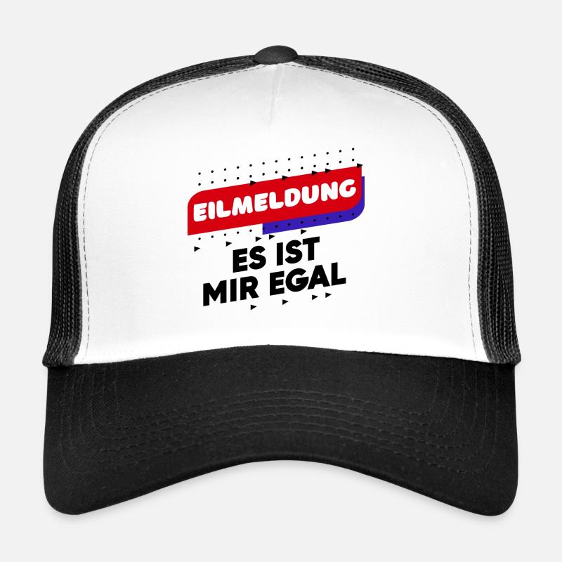 Drôle de déclaration de détente Je ne me soucie pas de l’attitude Casquette trucker 