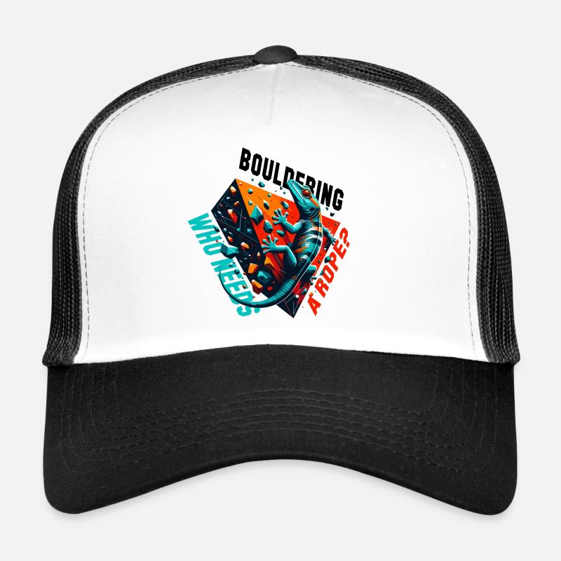 Bouldering Gecko Rope? Gift Trucker Cap