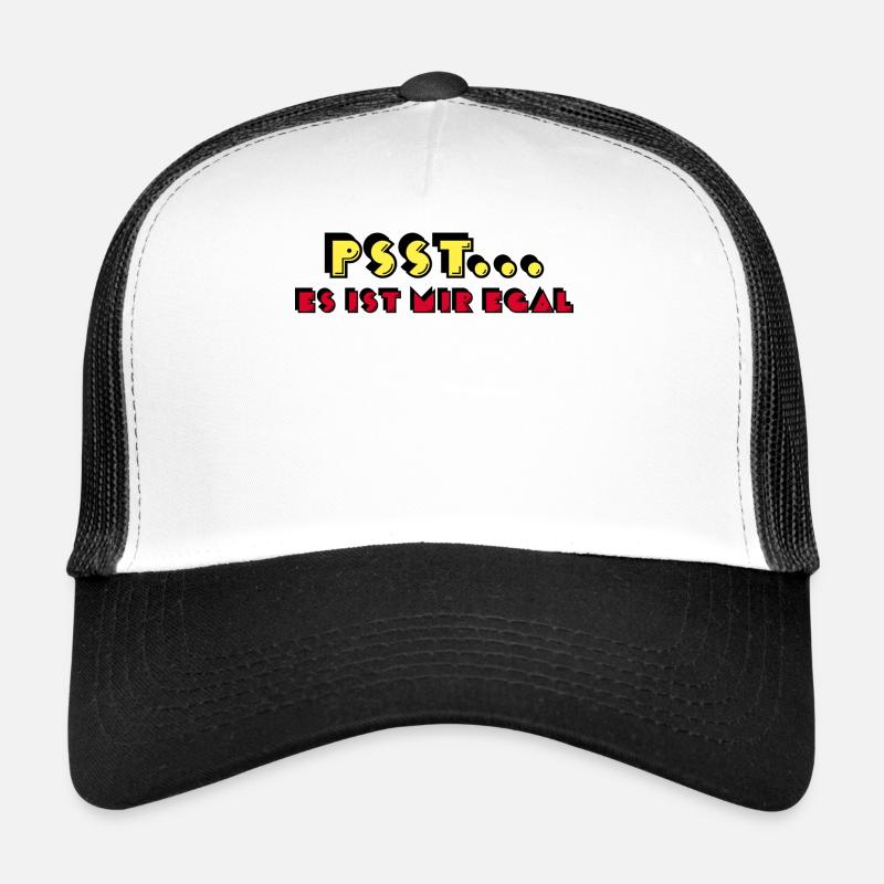 Je m’en fiche déclaration attitude indifférente Casquette trucker 