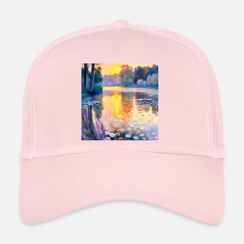 Water Lilies Impressionism Trucker Cap