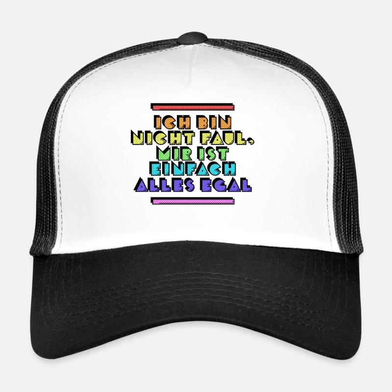 Je m’en fous Déclaration indifférente Casquette trucker 