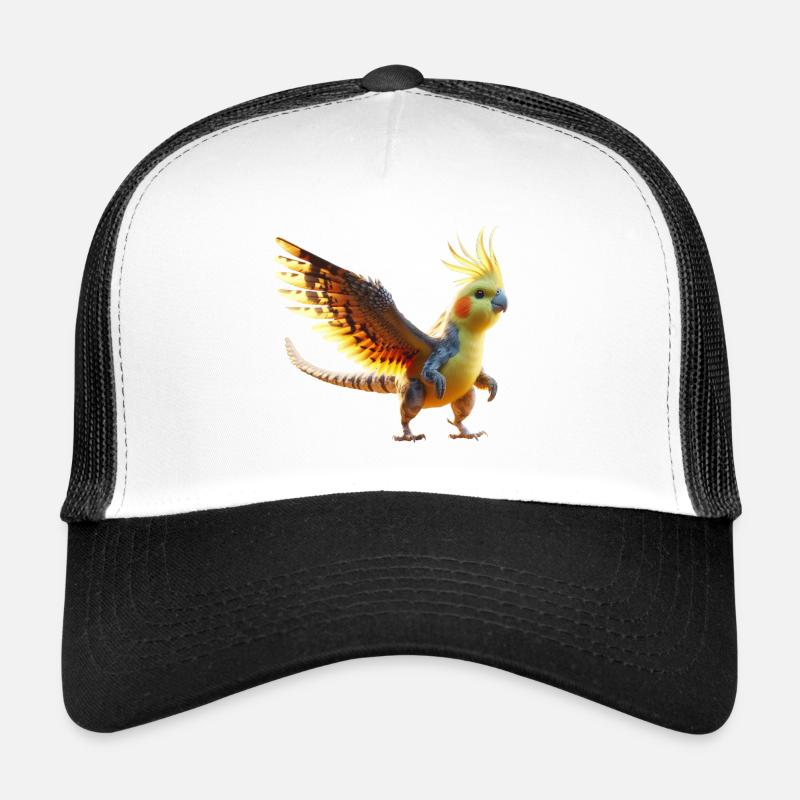 Nymphendino (01) - Trucker Cap - Weiß/Schwarz
